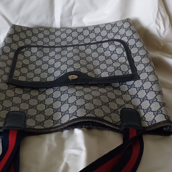 Gucci web tote circa 1990 Serial Number 39-02-003. - Picture 5 of 8